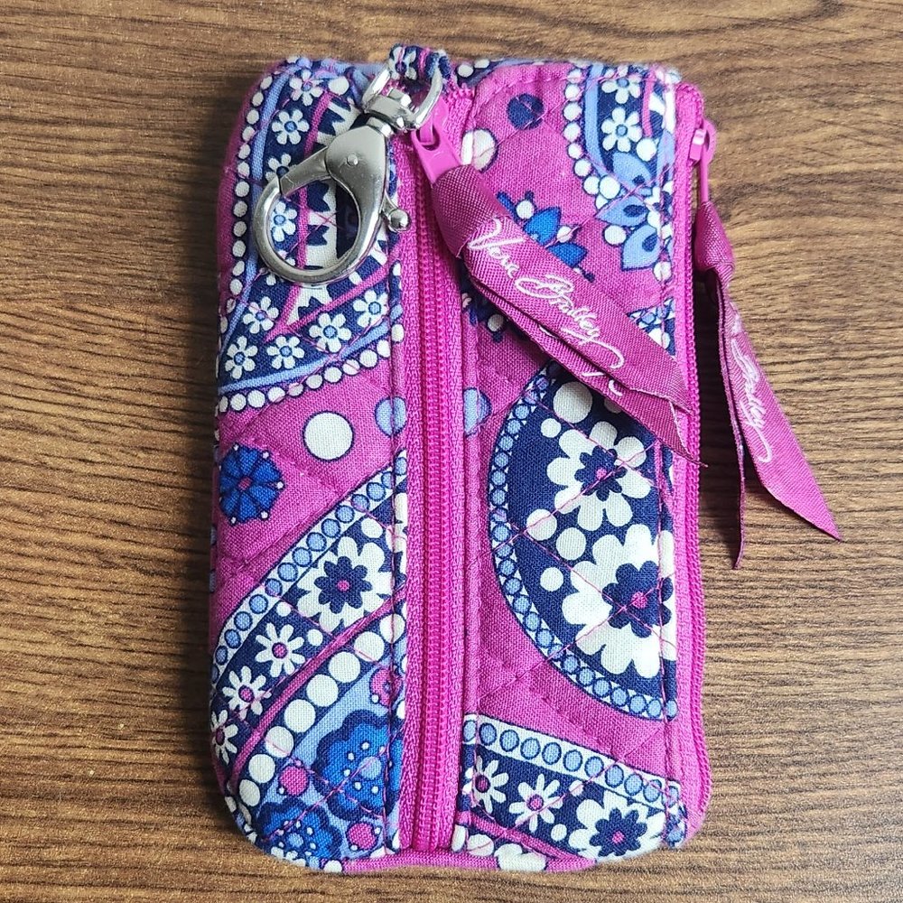 Vera Bradley Phone and Coin Purse Boysenberry Retired Pattern (2011)